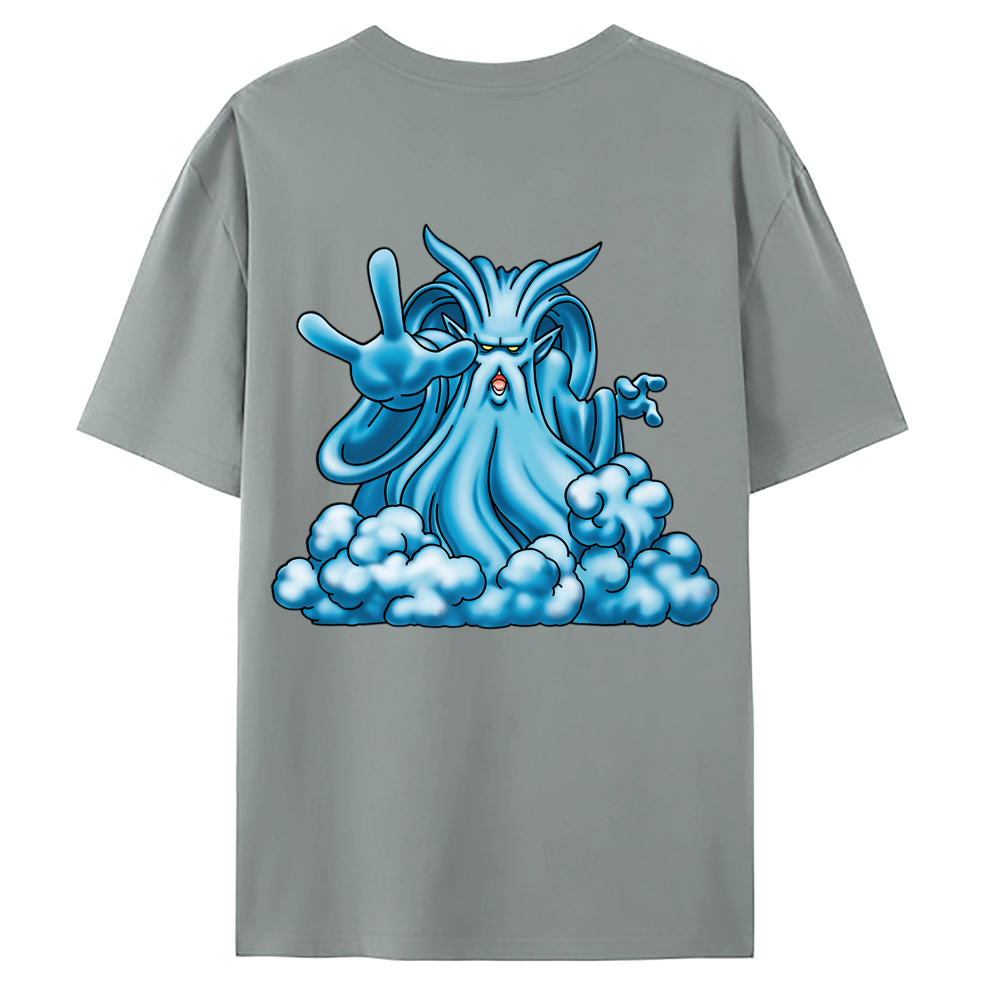 （画像用） ドラゴンクエスト Doragon Kuesuto Dragon Quest 綿100％ メンズ半袖Tシャツ（バックプリント） 通気性